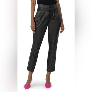 Kut From the Kloth Size 16 Lessie Coated Pleated High Waist Ankle Tapered Pants